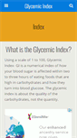 Mobile Screenshot of glycemic-index.org